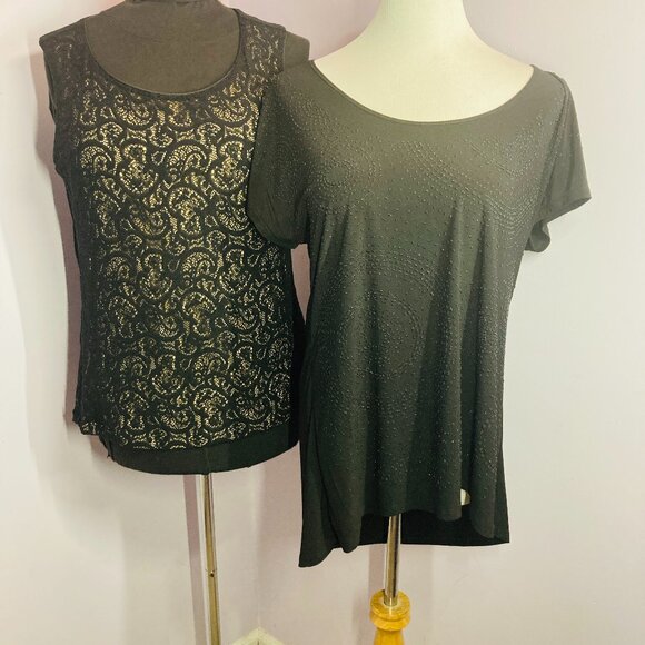 Black Tops, Set of 2, Size XL - Picture 1 of 13